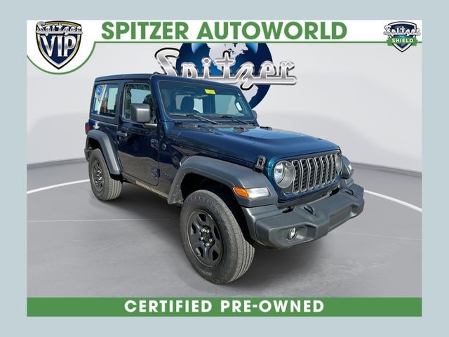 Fathom Blue Pearlcoat 2025 Jeep Wrangler Sport 2-Door 4WD SUV / Crossover Four-Wheel Drive 8-Speed Automatic