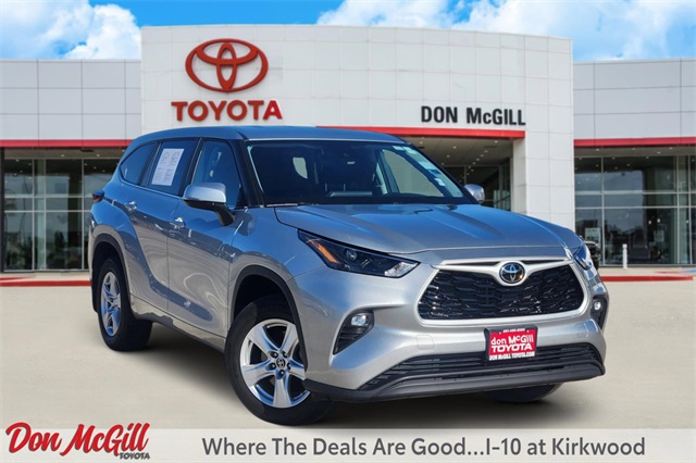 2024 Toyota Highlander LE Silver at Don McGill Toyota