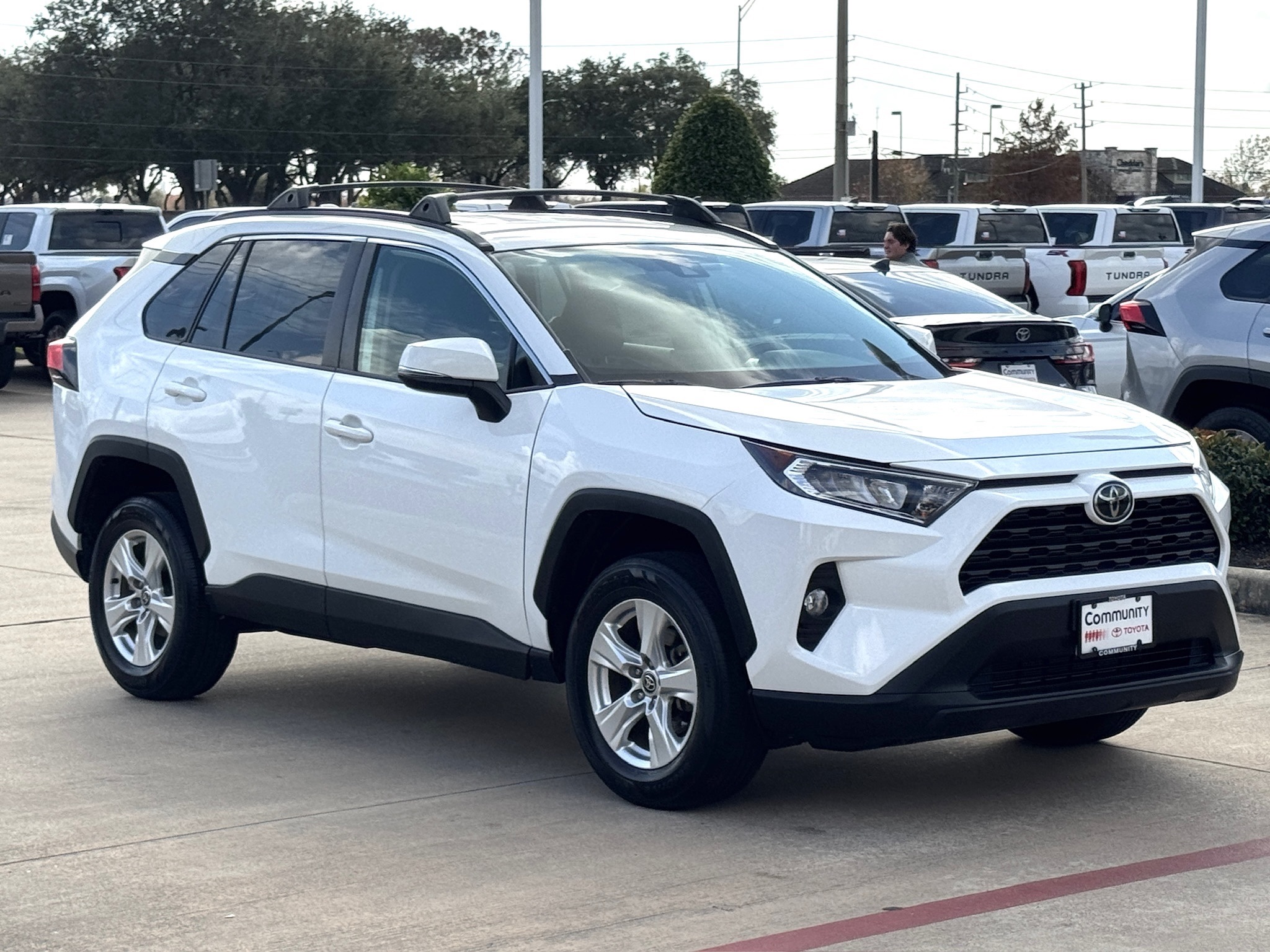 2021 Toyota RAV4 XLE White at Gullo Toyota