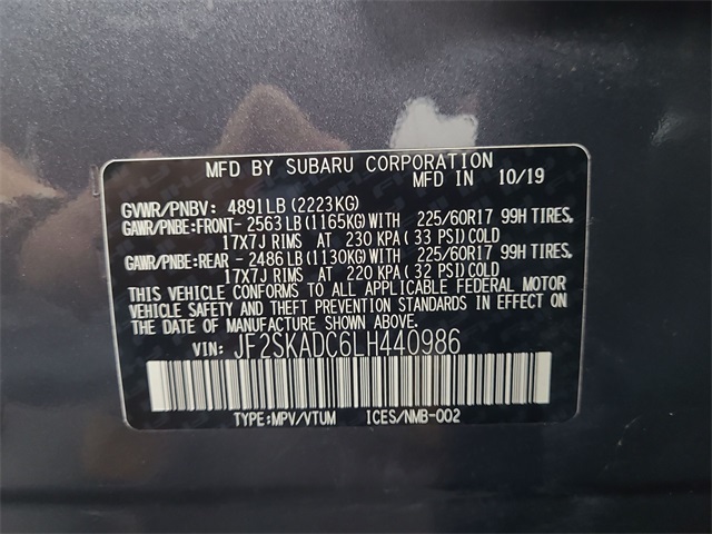 2020 – Subaru – Forester