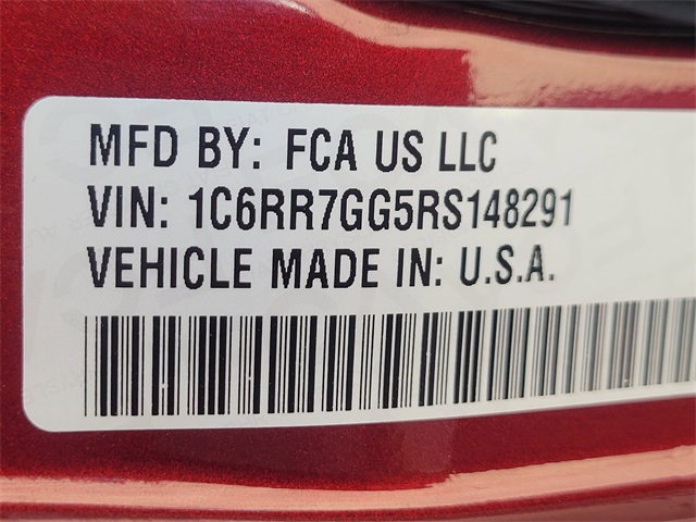 2024 Ram 1500 Classic SLT Red at Durrett Motor Company