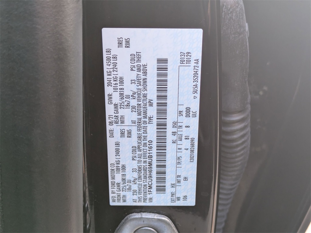 Used 2021 Ford Escape For Sale in Findlay, OH