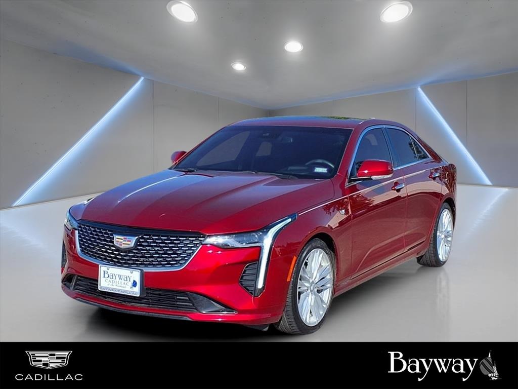 2021 Cadillac CT4 Premium Luxury Red at AutoSavvy Houston Southwest