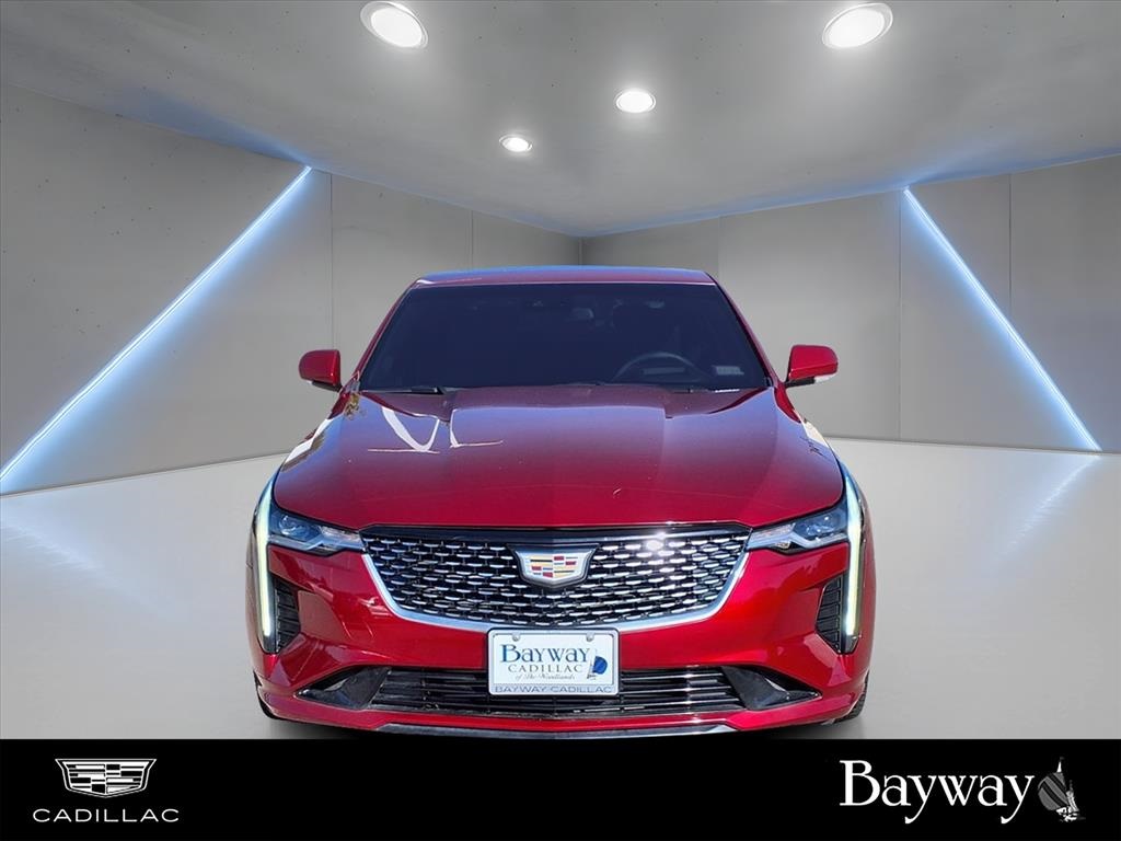 2021 Cadillac CT4 Premium Luxury Red at AutoSavvy Houston Southwest