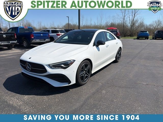 Polar White 2024 Mercedes-Benz CLA 250 4MATIC Coupe All-Wheel Drive 8-Speed Dual Clutch