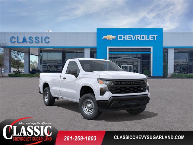 2025 Chevrolet Silverado 1500 WT White at Classic Elite Chevrolet Sugar Land