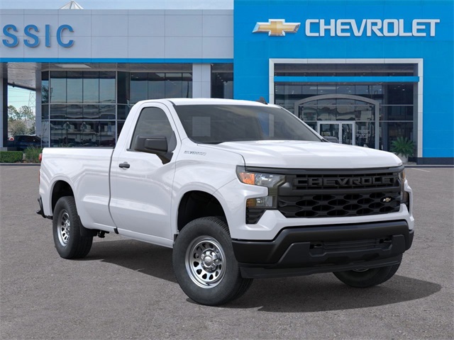 2025 Chevrolet Silverado 1500 WT White at Classic Elite Chevrolet Sugar Land