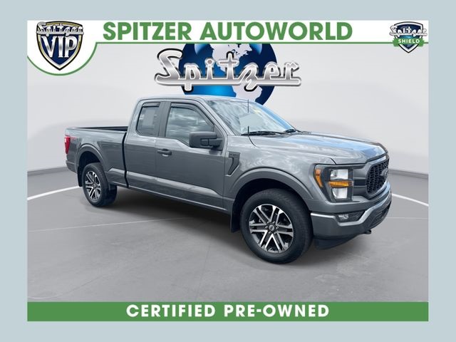 Carbonized Gray Metallic 2023 Ford F-150 XL SuperCab 4WD Pickup Truck Four-Wheel Drive Automatic