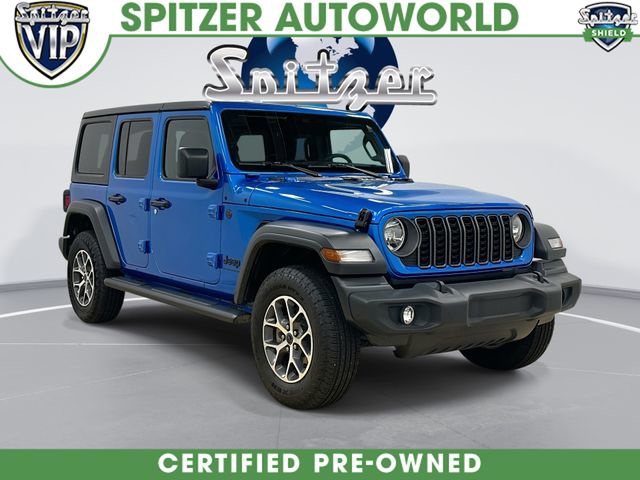 Hydro Blue Pearl Coat 2025 Jeep Wrangler SUV / Crossover Four-Wheel Drive 8-Speed Automatic