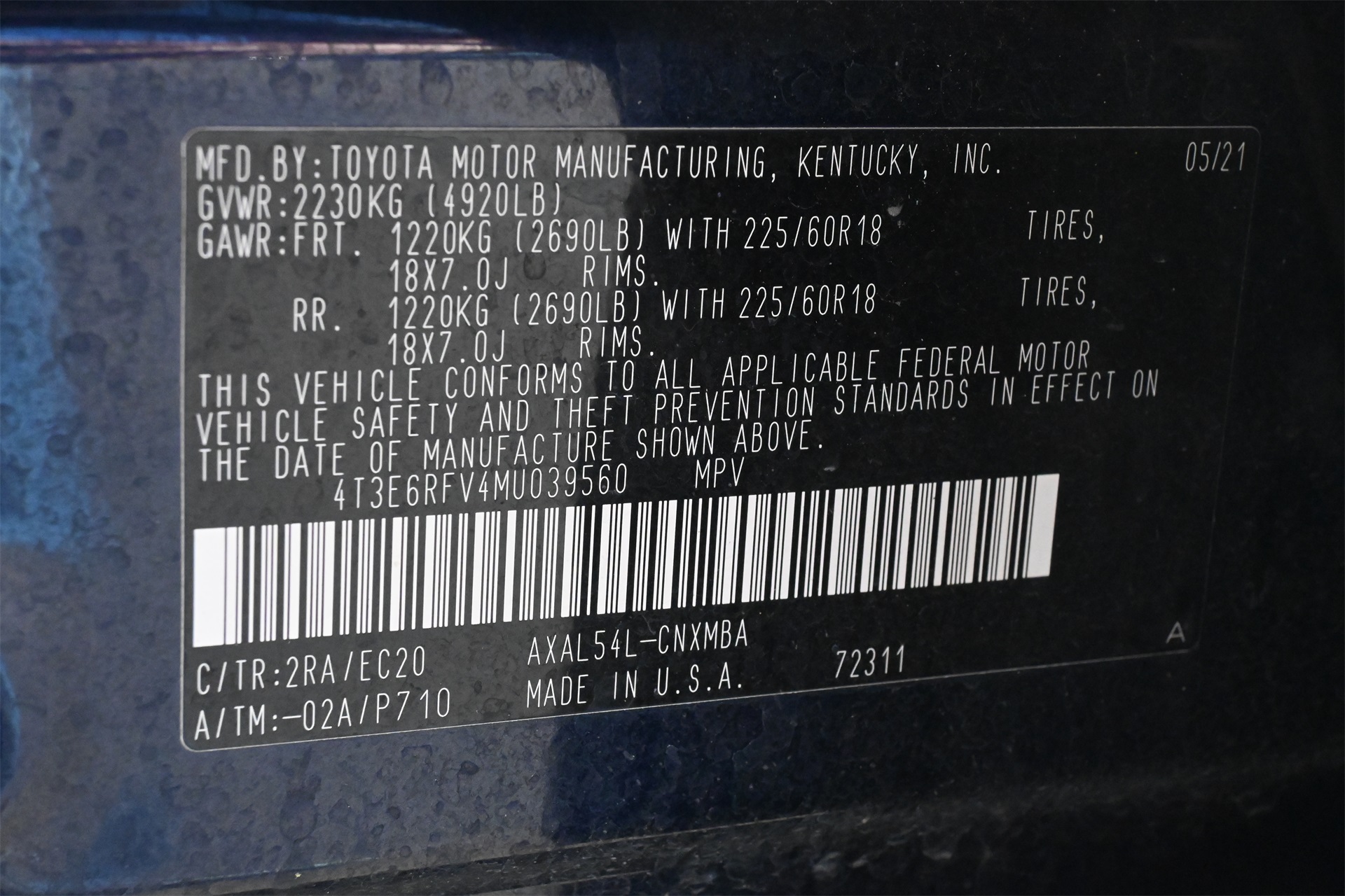 2021 Toyota RAV4 Hybrid XSE Blue at Don McGill Toyota