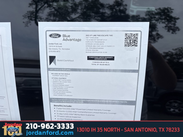 Used Car 2023 Ford Escape  St-line For Sale Under $20,000 In San Antonio, Texas