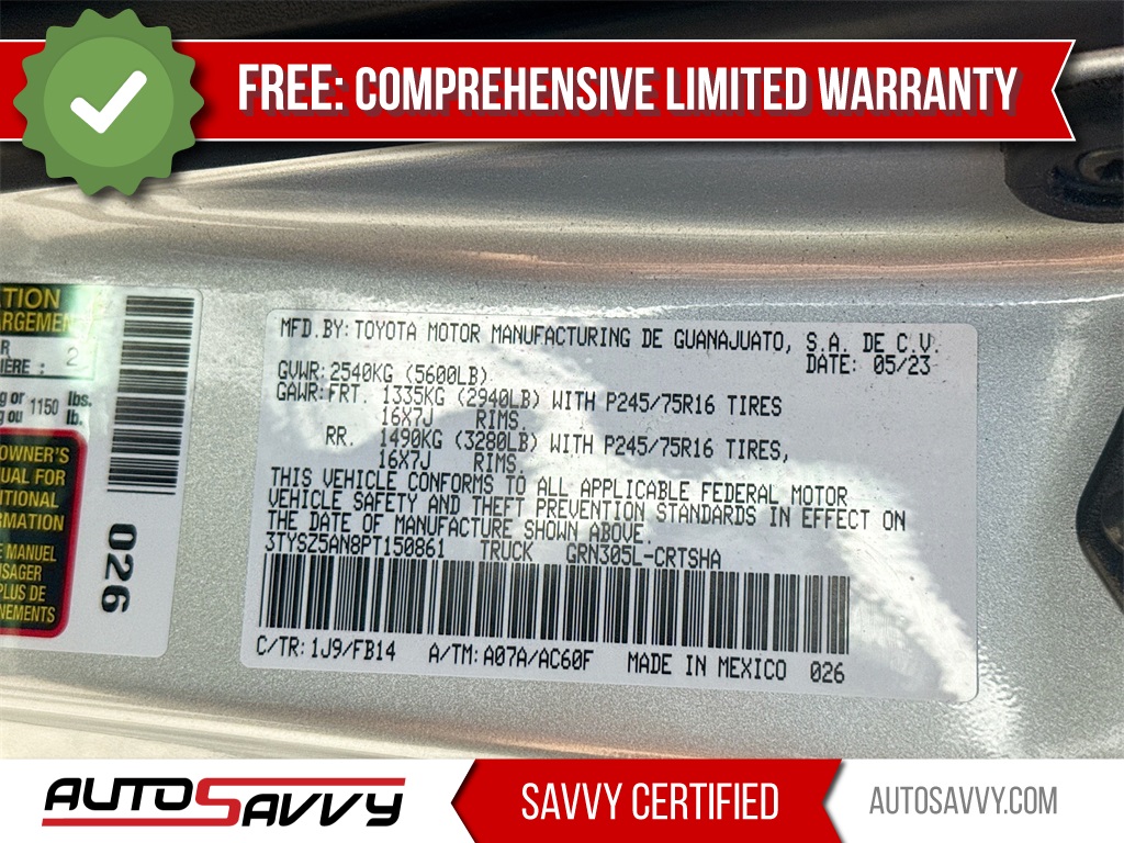 2023 Toyota Tacoma SR Silver at Joe Myers Mazda Kia