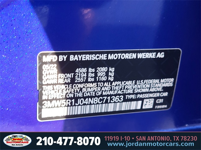Used Car 2022 Bmw 3 Series  330i For Sale In San Antonio, Texas