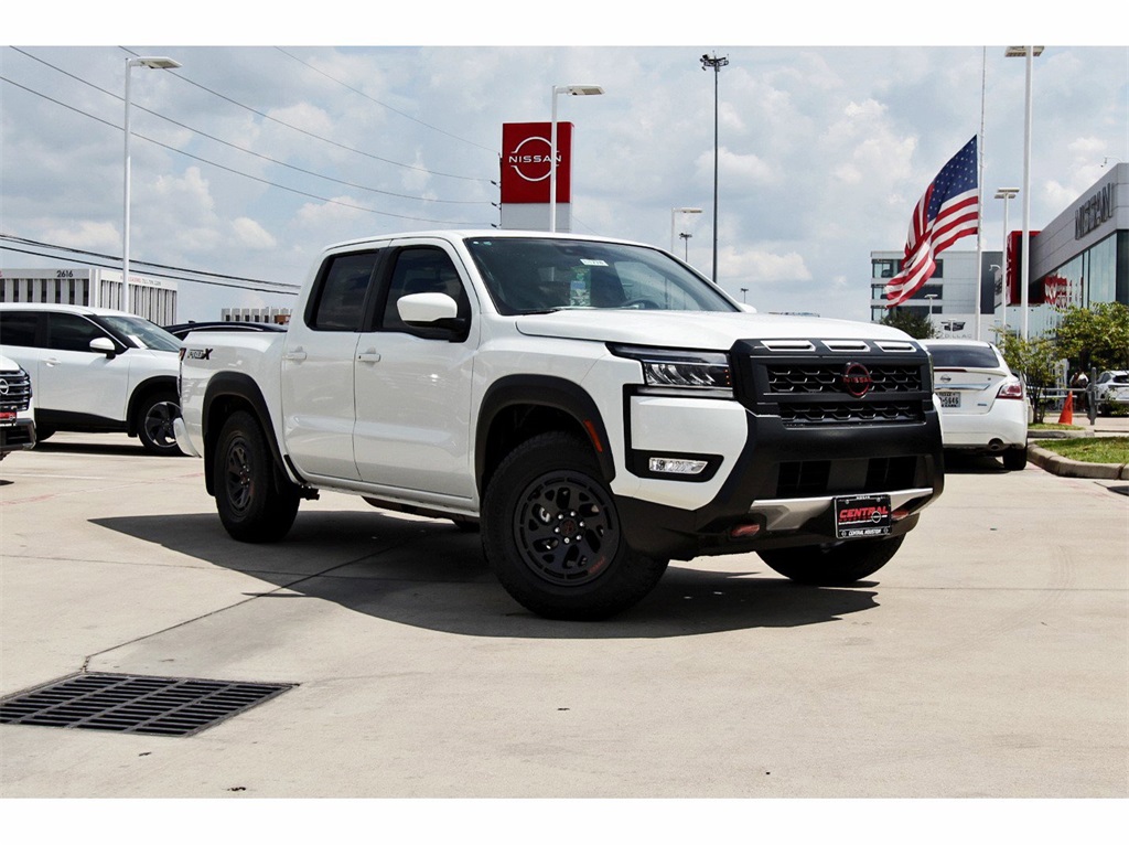 2025 Nissan Frontier PRO-X White at Central Houston Nissan