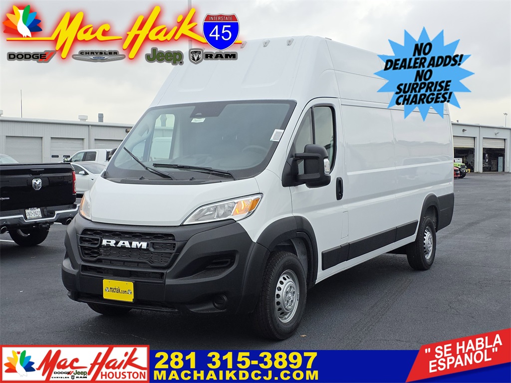 2026 Ram ProMaster 3500 Super High Roof White at Bayshore Chrysler Jeep Dodge Ram