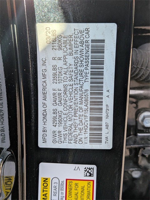 2020 Honda Accord LX  at Cook Ford