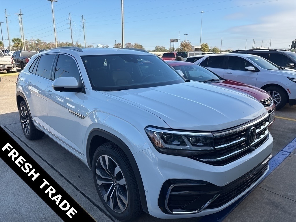 2022 Volkswagen Atlas Cross Sport 3.6L V6 SEL Premium R-Line White at DeMontrond Auto Country