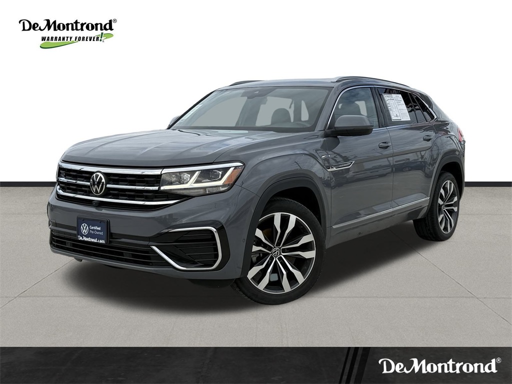 2022 Volkswagen Atlas Cross Sport 3.6L V6 SEL Premium R-Line Gray at DeMontrond Auto Country