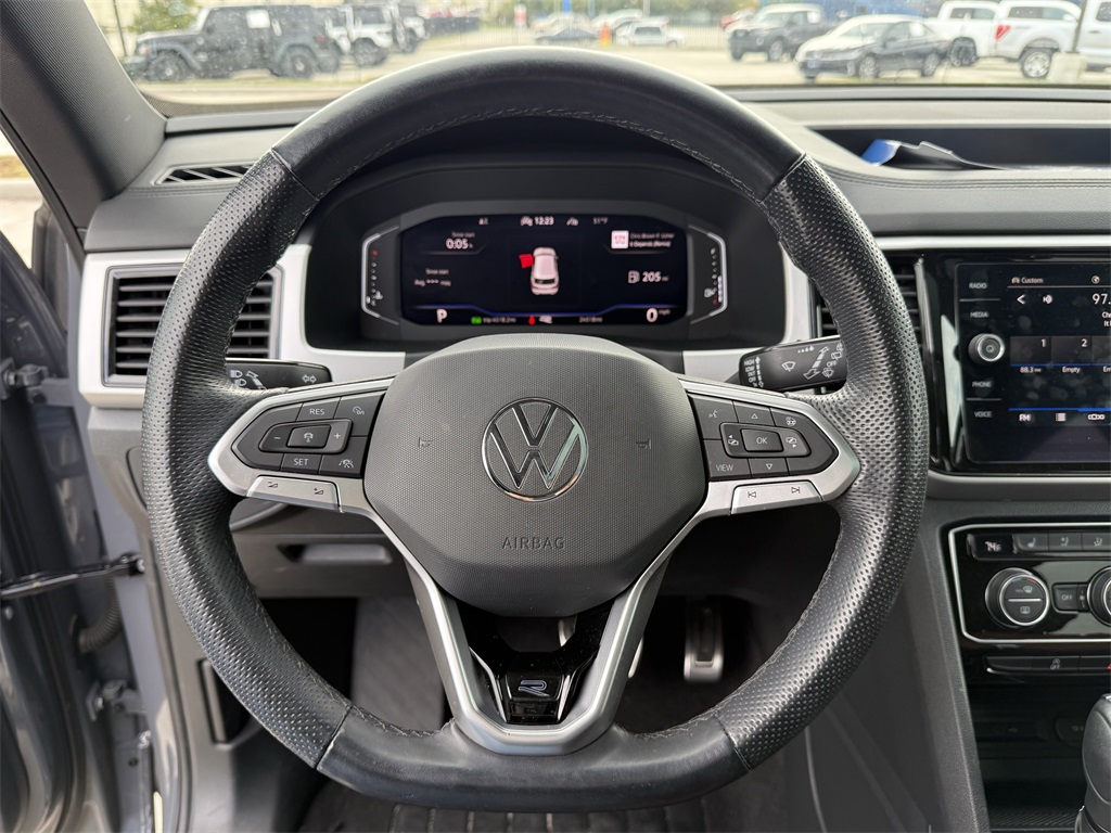2022 Volkswagen Atlas Cross Sport 3.6L V6 SEL Premium R-Line Gray at DeMontrond Auto Country