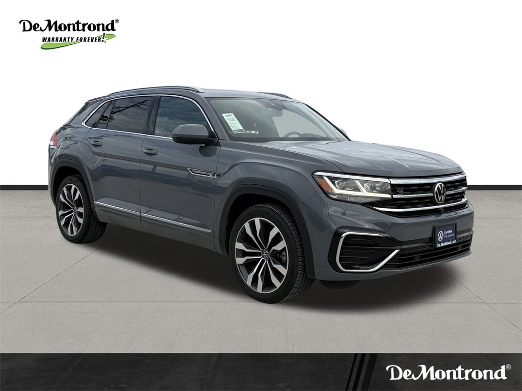 2022 Volkswagen Atlas Cross Sport 3.6L V6 SEL Premium R-Line Gray at DeMontrond Auto Country