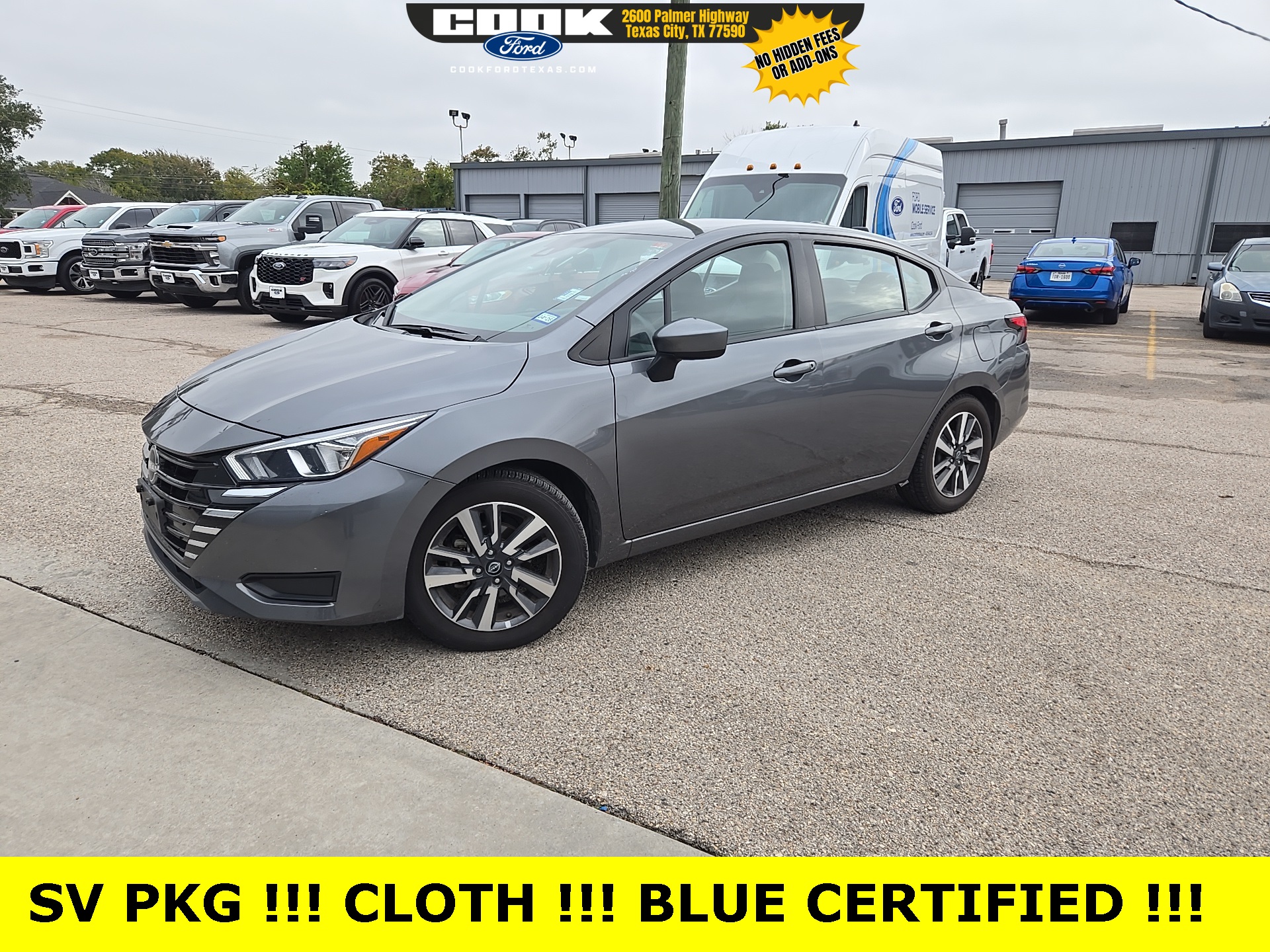 2023 Nissan Versa 1.6 SV Gray at Cook Ford