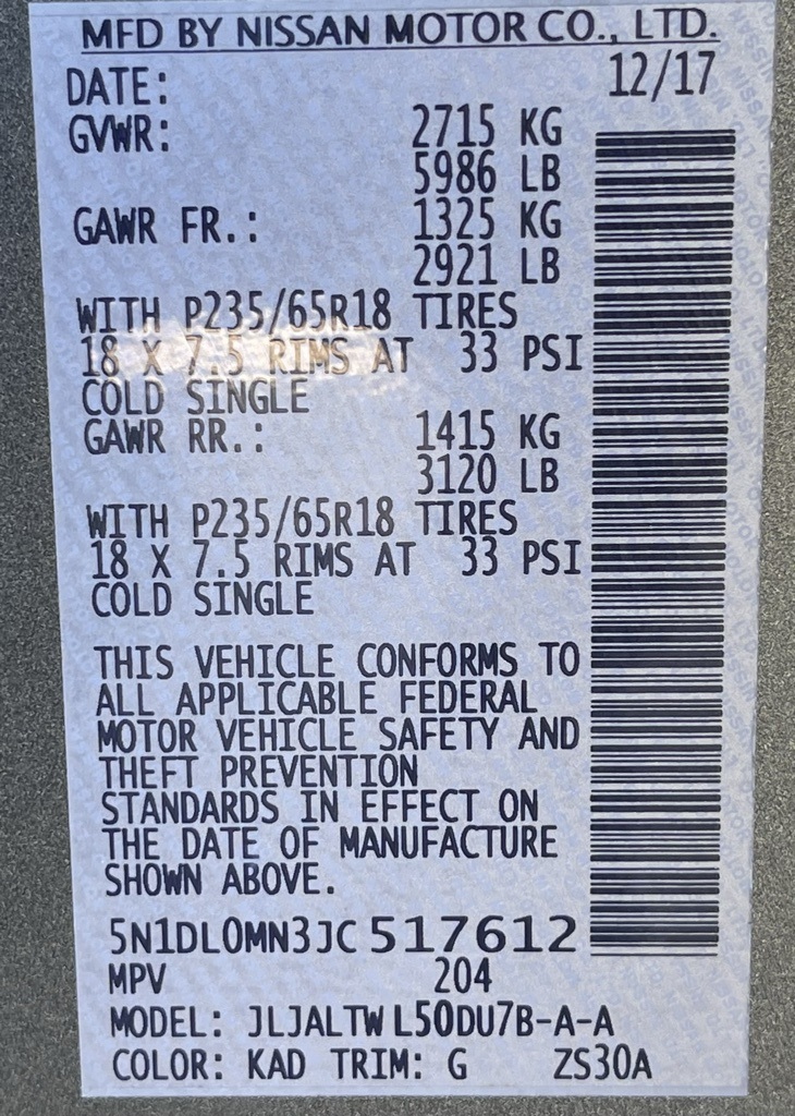 2018 INFINITI QX60 Base Gray at Autostrade