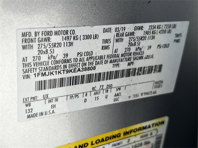 2019 Ford Expedition Max Limited Silver at Legacy Ford