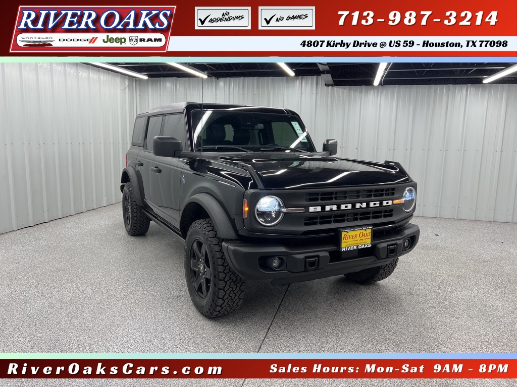 2022 Ford Bronco Black Diamond Black at Don McGill Toyota