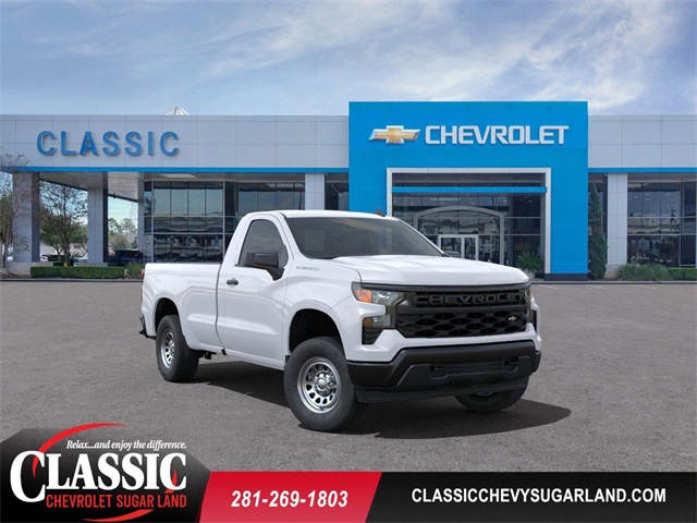 2025 Chevrolet Silverado 1500 WT White at Monument Chevrolet