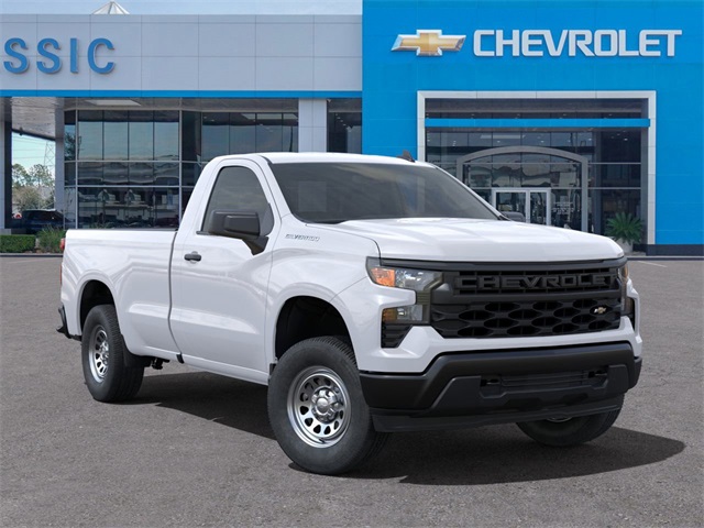 2025 Chevrolet Silverado 1500 WT White at Monument Chevrolet