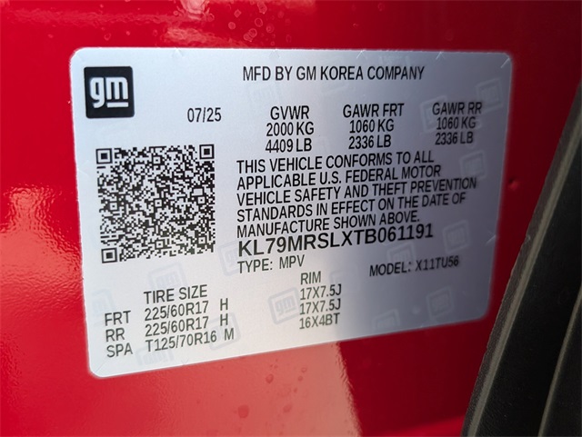 2026 Chevrolet TrailBlazer LT Red at Traditions Chevrolet