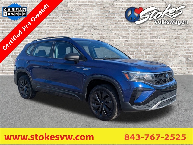2024 Volkswagen Taos 1.5T S Blue at Stokes Volkswagen