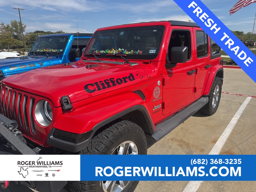 Used Car 2018 Jeep Wrangler  Unlimited Sahara For Sale Under $25,000 In Weatherford, Texas