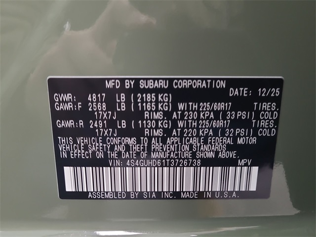 2026 – Subaru – Crosstrek