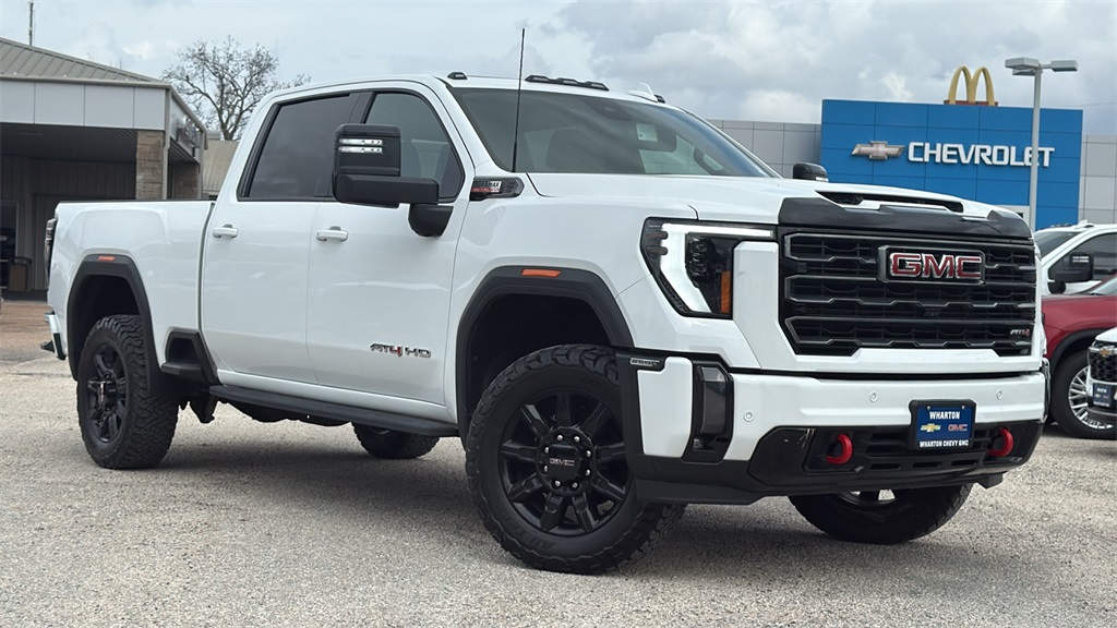 2024 GMC Sierra 2500HD AT4 White at Central Houston Nissan