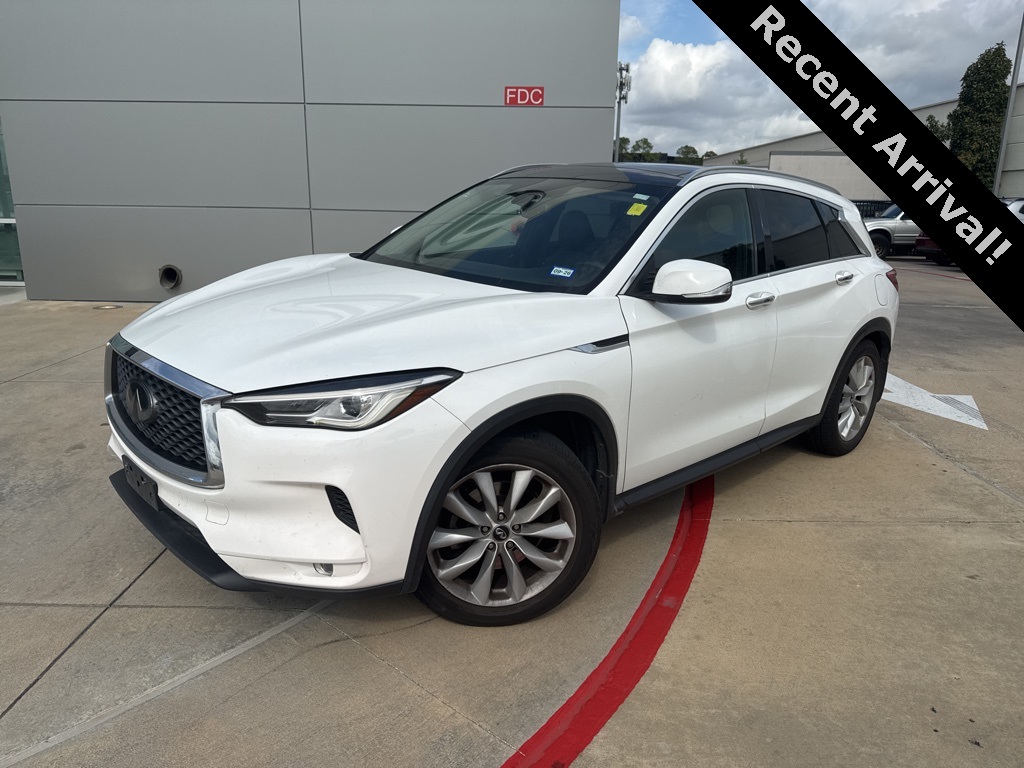 2019 INFINITI QX50 LUXE White at DeMontrond Mazda