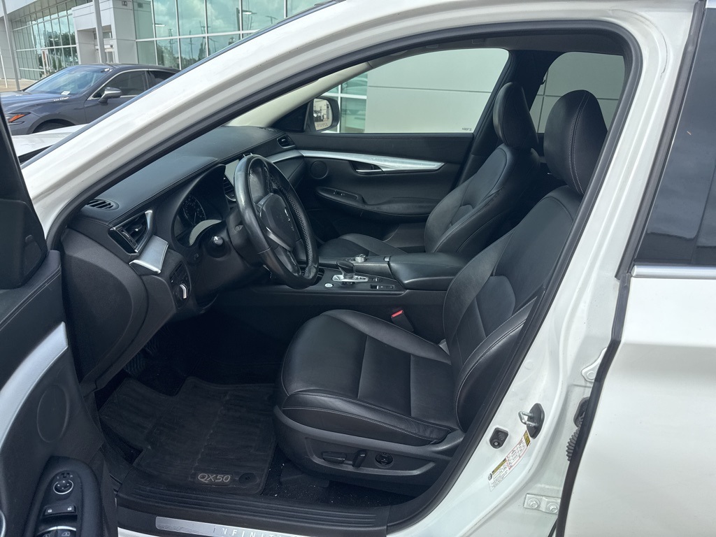 2019 INFINITI QX50 LUXE White at DeMontrond Mazda