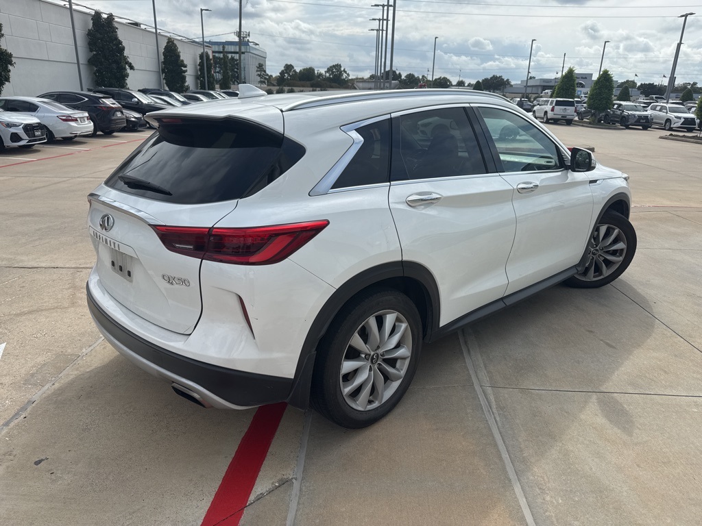 2019 INFINITI QX50 LUXE White at DeMontrond Mazda