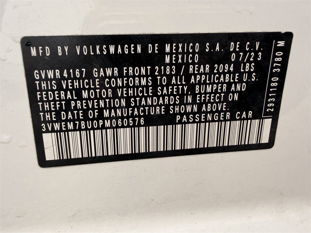 2023 Volkswagen Jetta 1.5T SE White at Parkway Family Mazda