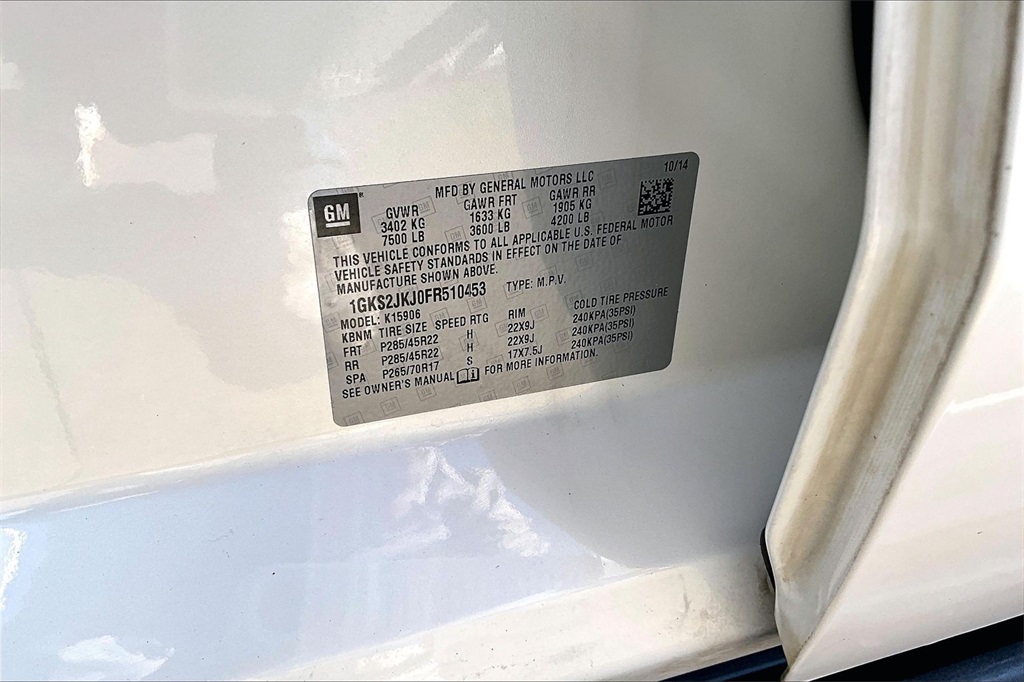 2015 GMC Yukon XL Denali White at Classic Chevrolet Galveston