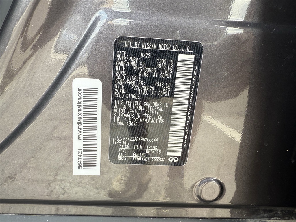 2023 INFINITI QX80 LUXE Gray at Mac Haik CDJR North Houston