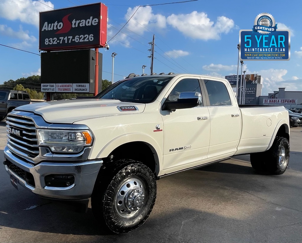 2019 Ram 3500 Laramie Longhorn White at Classic Elite Chevrolet Sugar Land