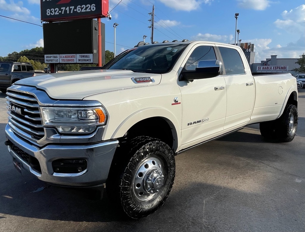 2019 Ram 3500 Laramie Longhorn White at Classic Elite Chevrolet Sugar Land