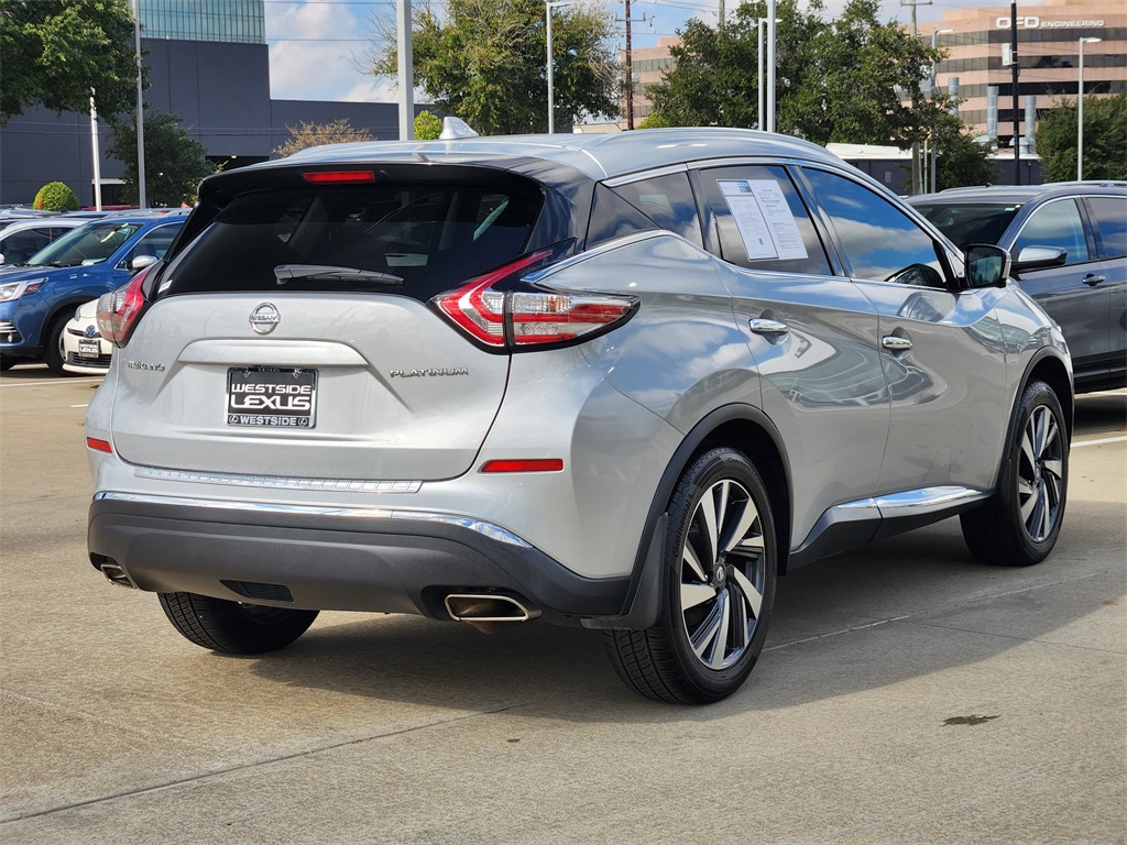 2018 Nissan Murano Platinum Silver at DeMontrond Mazda