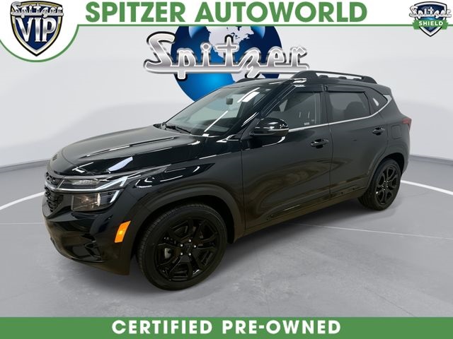 Fusion Black 2025 Kia Seltos X-Line AWD SUV / Crossover All-Wheel Drive 8-Speed Automatic