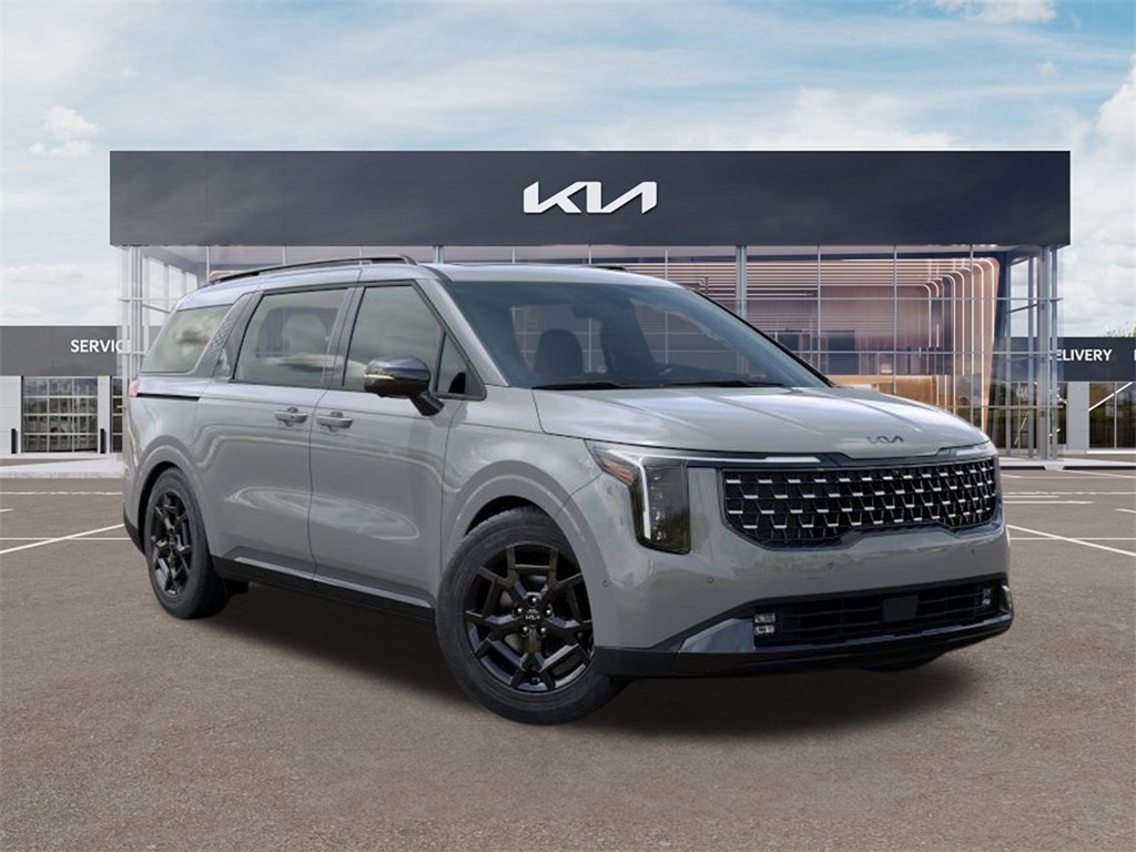 2026 Kia Carnival Hybrid SX Prestige Silver at Shottenkirk Kia Fort Bend