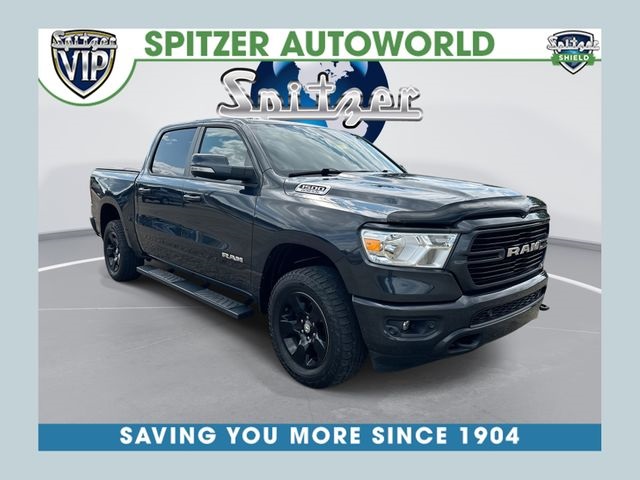 Gray (Maximum Steel Metallic Clearcoat) 2019 RAM 1500 Pickup Truck Four-Wheel Drive 8-Speed Automatic