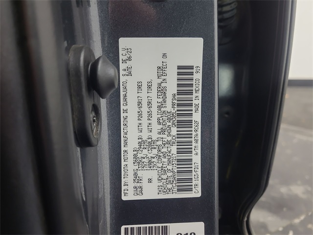 2023 – Toyota – Tacoma