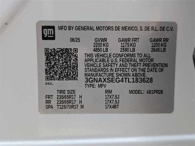 2026 Chevrolet Equinox ACTIV White at Traditions Chevrolet