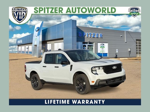 Space White Metallic 2025 Ford Maverick XLT SuperCrew AWD Pickup Truck All-Wheel Drive 8-Speed Automatic